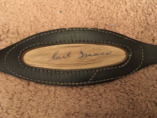 1940s-1950s Leather Football Helmet Chin Strap Autographed Pliable Condition Sporting Goods:Team Sports:Football:Clothing, Shoes & Accessories:Helmets & Hats Riddell