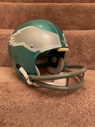 Vintage Riddell Kra-Lite TK2 Football Helmet 1974 Philadelphia Eagles Bradley Sports Mem, Cards & Fan Shop:Fan Apparel & Souvenirs:Football-NFL Riddell   