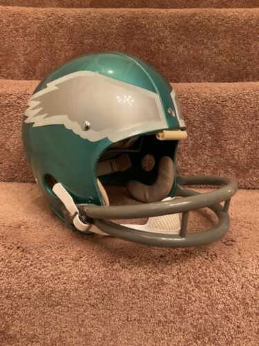 Vintage Riddell Kra-Lite TK2 Football Helmet 1974 Philadelphia Eagles Bradley Sports Mem, Cards & Fan Shop:Fan Apparel & Souvenirs:Football-NFL Riddell