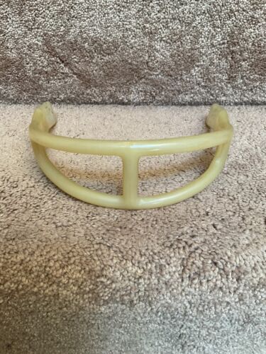 ORIGINAL Adams 2-Bar 1950-1960s Football Helmet Facemask Bone Color Sports Mem, Cards & Fan Shop:Game Used Memorabilia:Football-NFL:Helmet WESTBROOKSPORTSCARDS