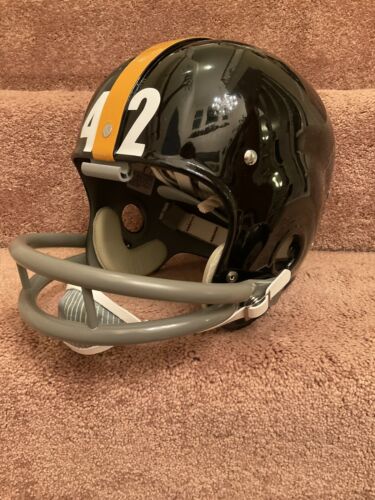 RK2 Vintage Style Custom Pittsburgh Steelers Football Helmet Dick Hoak Sports Mem, Cards & Fan Shop:Fan Apparel & Souvenirs:Football-NFL WESTBROOKSPORTSCARDS   