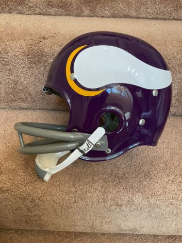 Riddell Kra-Lite RK2 Painted Horns Football Helmet Minnesota Vikings Tarkenton Sports Mem, Cards & Fan Shop:Fan Apparel & Souvenirs:Football-NFL Riddell   