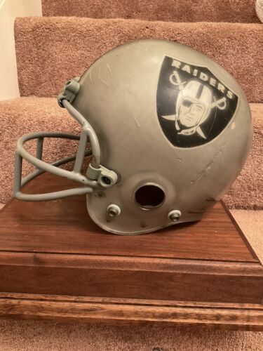 Maxpro 1980s Football Helmet Oakland Los Angeles Raiders Clear Shell Rare Sports Mem, Cards & Fan Shop:Autographs-Original:Football-NFL:Helmets WESTBROOKSPORTSCARDS