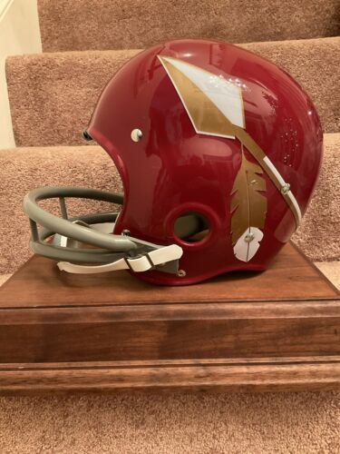 RK2 Style Football Helmet 1969 Washington Redskins Spear Cardinal Color Jurgensen Sports Mem, Cards & Fan Shop:Fan Apparel & Souvenirs:Football-NFL Riddell   