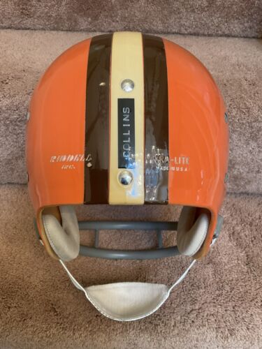Vintage Riddell 1972 Kra-Lite TK2 Football Helmet Cleveland Browns Gary Collins Sports Mem, Cards & Fan Shop:Fan Apparel & Souvenirs:Football-NFL Riddell