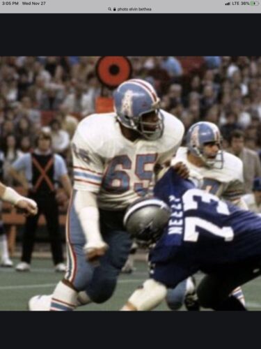 Riddell kra-Lite RK2 Suspension Football Helmet Houston Oilers Elvin Bethea Autograph Sports Mem, Cards & Fan Shop:Autographs-Original:Football-NFL:Helmets WESTBROOKSPORTSCARDS