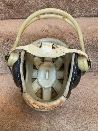 MacGregor Authentic H612 Leather Suspension Football Helmet Michigan Wolverines? Sports Mem, Cards & Fan Shop:Fan Apparel & Souvenirs:Football-NFL MacGregor