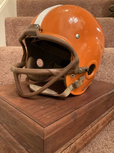 Original Vintage Riddell RK4 Suspension Football Helmet Custom Cleveland Browns Sports Mem, Cards & Fan Shop:Game Used Memorabilia:Football-NFL:Helmet WESTBROOKSPORTSCARDS