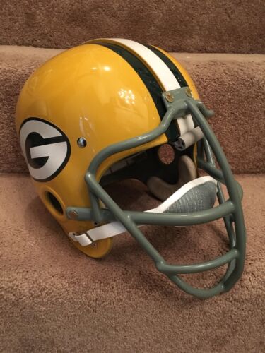 Riddell Kra-Lite RK2 Suspension Green Bay Packers Football Helmet Jerry Kramer Sports Mem, Cards & Fan Shop:Fan Apparel & Souvenirs:Football-NFL Riddell