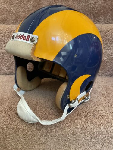 Los Angeles Rams Vintage Riddell 1977 Kra-Lite II PAC-3 Football Helmet Large Sports Mem, Cards & Fan Shop:Fan Apparel & Souvenirs:Football-NFL Riddell