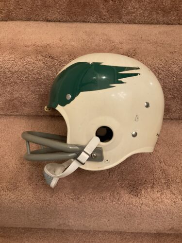 Vintage Riddell Kra-Lite TK2 Football Helmet 1971 Philadelphia Eagles Bradley Sports Mem, Cards & Fan Shop:Fan Apparel & Souvenirs:Football-NFL Riddell