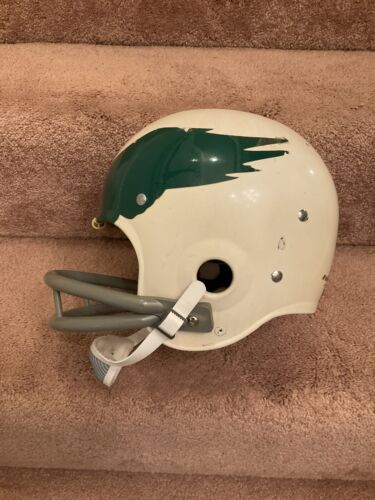 Vintage Riddell Kra-Lite TK2 Football Helmet 1971 Philadelphia Eagles Bradley Sports Mem, Cards & Fan Shop:Fan Apparel & Souvenirs:Football-NFL Riddell   