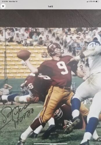 1965 Washington Redskins Spear RK2 Style Custom Football Helmet Sonny Jurgensen Sports Mem, Cards & Fan Shop:Autographs-Original:Football-NFL:Helmets WESTBROOKSPORTSCARDS   
