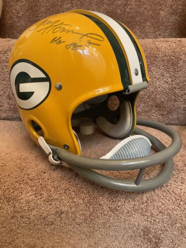 Riddell Kra-Lite RK2 Green Bay Packers Football Helmet Paul Hornung Autograph Sports Mem, Cards & Fan Shop:Fan Apparel & Souvenirs:Football-NFL Riddell