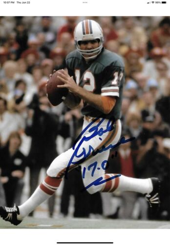 TK2 Style Custom Football Helmet Miami Dolphins Bob Griese Dungard Facemask Sports Mem, Cards & Fan Shop:Autographs-Original:Football-NFL:Helmets WESTBROOKSPORTSCARDS