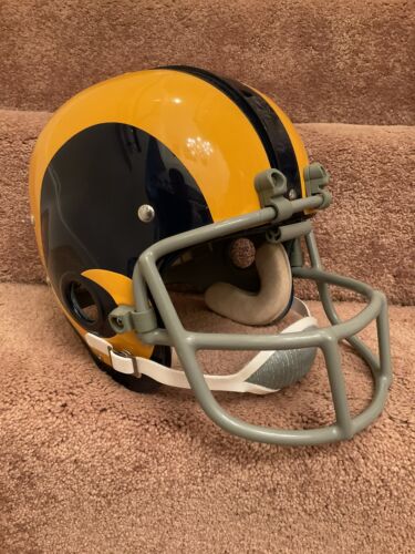 Riddell Kra-Lite RK2 Football Helmet 1973 Los Angeles Rams Jack Snow Prototype Sports Mem, Cards & Fan Shop:Fan Apparel & Souvenirs:Football-NFL Riddell   