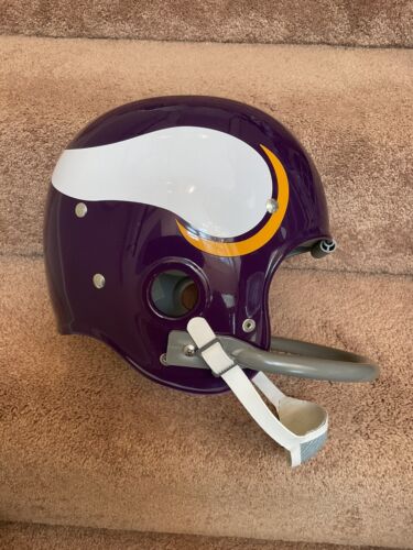 buffalo horn motorcycle helmet Minnesota Vikings Painted Horns RK2 Style Suspension Football Helmet J – WESTBROOKSPORTSCARDS