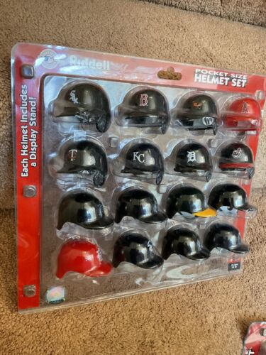 Riddell MLB Pocket Pro 32 Helmet Complete Set With Throwbacks Sports Mem, Cards & Fan Shop:Fan Apparel & Souvenirs:Baseball-MLB Riddell