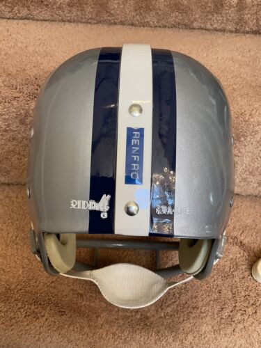 Riddell Kra-Lite Football Helmet-1967 Dallas Cowboys Autographed Mel Renfro COA Sports Mem, Cards & Fan Shop:Autographs-Original:Football-NFL:Helmets WESTBROOKSPORTSCARDS