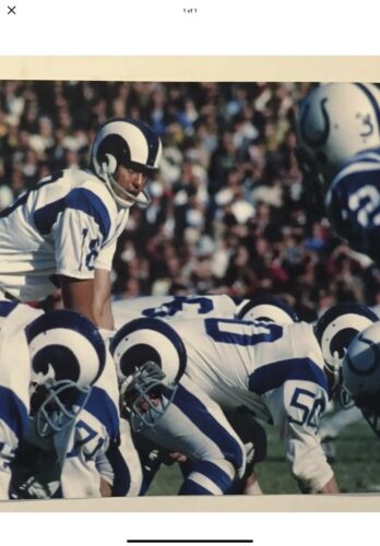 Los Angeles Rams Painted Horns RK2 Style Suspension Football Helmet Roman Gabriel Sports Mem, Cards & Fan Shop:Fan Apparel & Souvenirs:Football-NFL Riddell