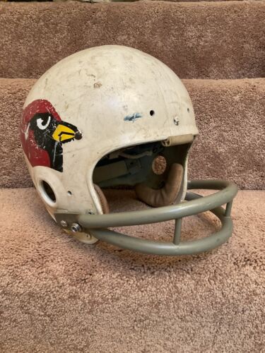 Vintage Game Used 1970 Riddell Kra-Lite Football Helmet St. Louis Cardinals Sports Mem, Cards & Fan Shop:Fan Apparel & Souvenirs:Football-NFL Riddell