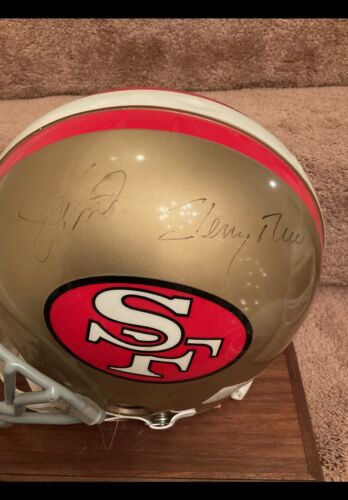 Vintage Riddell VSR-4 Football Helmet San Francisco 49ers Montana Rice Autograph Sports Mem, Cards & Fan Shop:Fan Apparel & Souvenirs:Football-NFL Riddell