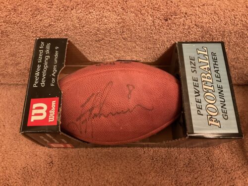 TROY AIKMAN DALLAS COWBOYS SIGNED AUTOGRAPHED NFL Pee Wee Football UDA RARE! Sports Mem, Cards & Fan Shop:Autographs-Original:Football-NFL:Balls WESTBROOKSPORTSCARDS