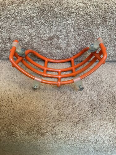 Vintage Riddell 1980s NOPO Football Helmet Lineman Orange 2-Dot Facemask USFL Sporting Goods:Team Sports:Football:Clothing, Shoes & Accessories:Helmets & Hats Riddell