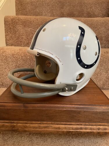 Vintage MacGregor Football Helmet Baltimore Colts Tom Matte Not Clear Shell Sports Mem, Cards & Fan Shop:Fan Apparel & Souvenirs:College-NCAA MacGregor