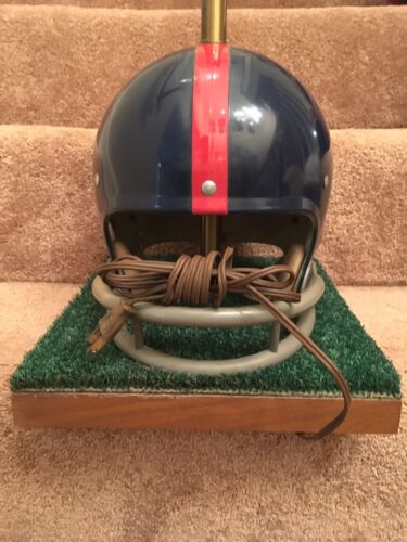 Vintage Riddell 1970s New York Giants Kra-Lite Old Football Helmet Lamp Sports Mem, Cards & Fan Shop:Fan Apparel & Souvenirs:Football-NFL Riddell