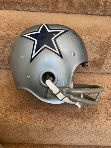 Riddell Kra-Lite Football Helmet-1967 Dallas Cowboys Autographed Mel Renfro COA Sports Mem, Cards & Fan Shop:Autographs-Original:Football-NFL:Helmets WESTBROOKSPORTSCARDS