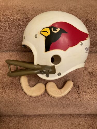 Vintage Game Used Rawlings HND Football Helmet St. Louis Cardinals Jim Otis? Sports Mem, Cards & Fan Shop:Fan Apparel & Souvenirs:Football-NFL Rawlings