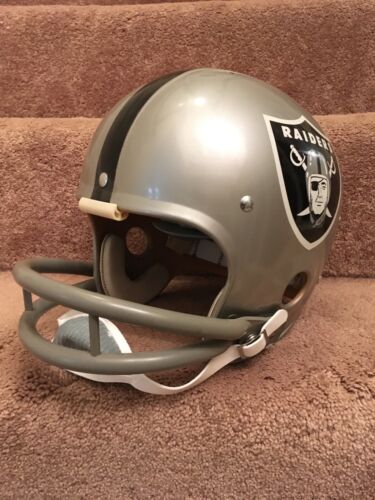 Vintage Riddell Kra-Lite TK2 Football Helmet-1971 Oakland Raiders Biletnikoff Sports Mem, Cards & Fan Shop:Fan Apparel & Souvenirs:Football-NFL Riddell