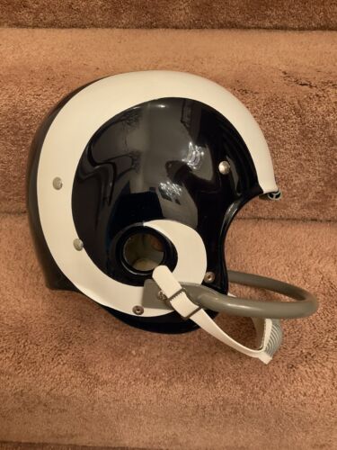 Los Angeles Rams Painted Horns RK2 Style Suspension Football Helmet Roman Gabriel Sports Mem, Cards & Fan Shop:Fan Apparel & Souvenirs:Football-NFL Riddell