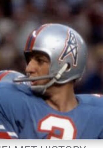 Vintage RK-2 Style Football Helmet 1970 Houston Oilers Sports Mem, Cards & Fan Shop:Fan Apparel & Souvenirs:Football-NFL Riddell