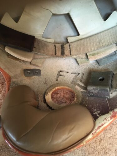 Vintage RK Style Football Helmet 1962 Cleveland Browns The Express Movie Prop Sports Mem, Cards & Fan Shop:Fan Apparel & Souvenirs:Football-NFL WESTBROOKSPORTSCARDS