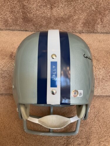 Bob Lilly Autographed Stats RK2 Dallas Cowboys Football Helmet Authentic Paint Sports Mem, Cards & Fan Shop:Fan Apparel & Souvenirs:Football-NFL Riddell   