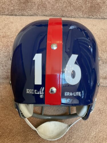 Riddell Kra-Lite RK2 Suspension New York Giants Football Helmet Frank Gifford Sports Mem, Cards & Fan Shop:Fan Apparel & Souvenirs:Football-NFL Riddell