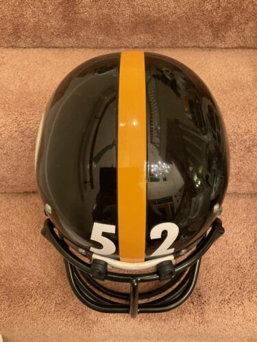 Vintage RARE Rawlings HND-9 Football Helmet Pittsburgh Steelers Mike Webster Sports Mem, Cards & Fan Shop:Fan Apparel & Souvenirs:Football-NFL Rawlings