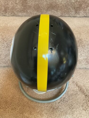 Vintage RARE Rawlings HND-9 Football Helmet Pittsburgh Steelers Terry Bradshaw Sports Mem, Cards & Fan Shop:Fan Apparel & Souvenirs:Football-NFL Rawlings