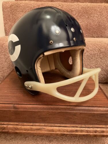 Original Vintage Wilson Football Helmet Size 7 1/4 Chicago Bears Gayle Sayers Sports Mem, Cards & Fan Shop:Fan Apparel & Souvenirs:Football-NFL Wilson   