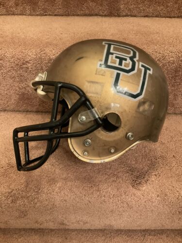 Maxpro MACPRO Baylor Bears 1985 Game Used Clear Shell Football Helmet Rare Sports Mem, Cards & Fan Shop:Autographs-Original:Football-NFL:Helmets WESTBROOKSPORTSCARDS