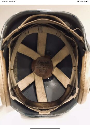 Riddell 1950s RT2 Football Helmet Blue Under Clear Shell Baltimore Colts Shula Sports Mem, Cards & Fan Shop:Fan Apparel & Souvenirs:Football-NFL Riddell