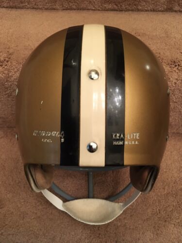 Vintage Riddell Kra-Lite TK Football Helmet 1973 New Orleans Saints Abramowicz Sports Mem, Cards & Fan Shop:Fan Apparel & Souvenirs:Football-NFL Riddell