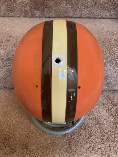Vintage Riddell 1972 Kra-Lite TK2 Football Helmet Cleveland Browns Gary Collins Sports Mem, Cards & Fan Shop:Fan Apparel & Souvenirs:Football-NFL Riddell