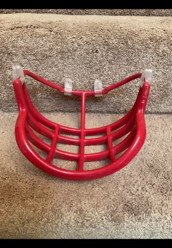 Vintage Red Riddell 1990s Double Wire Kra-Lite NJOP Football Helmet Facemask Sporting Goods:Team Sports:Football:Clothing, Shoes & Accessories:Helmets & Hats Riddell