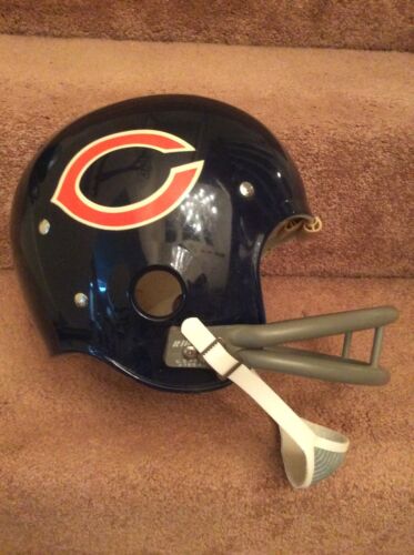 Vintage Riddell Kra-Lite Old Football Helmet- 1973 Chicago Bears Sports Mem, Cards & Fan Shop:Fan Apparel & Souvenirs:Football-NFL WESTBROOKSPORTSCARDS
