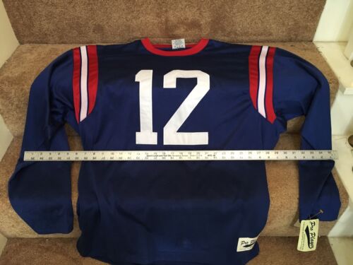 Vintage Pro Player Football Jersey- NWT- #12- Tom Brady Patriots Colors Sports Mem, Cards & Fan Shop:Fan Apparel & Souvenirs:Football-NFL WESTBROOKSPORTSCARDS