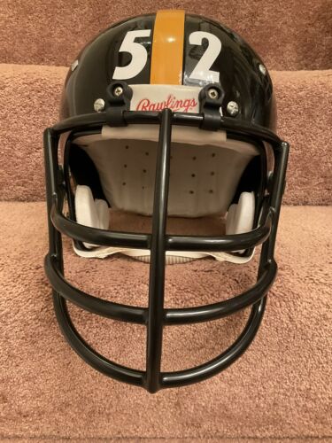 Vintage RARE Rawlings HND-9 Football Helmet Pittsburgh Steelers Mike Webster Sports Mem, Cards & Fan Shop:Fan Apparel & Souvenirs:Football-NFL Rawlings   