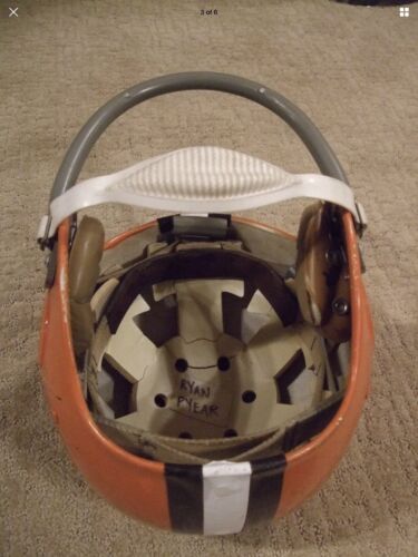 Vintage RK Style Football Helmet 1962 Cleveland Browns The Express Movie Prop Sports Mem, Cards & Fan Shop:Fan Apparel & Souvenirs:Football-NFL WESTBROOKSPORTSCARDS